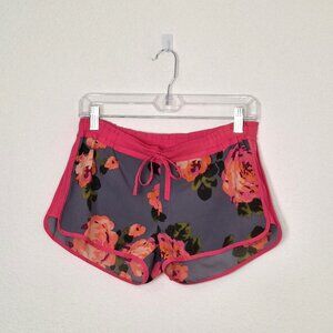 Aerie Floral Shorts Sz XS Tropical Hawaiian Colorful Beach Lounge Sleep